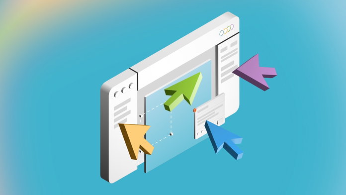 Illustration showing the collaborative design experience in Sketch