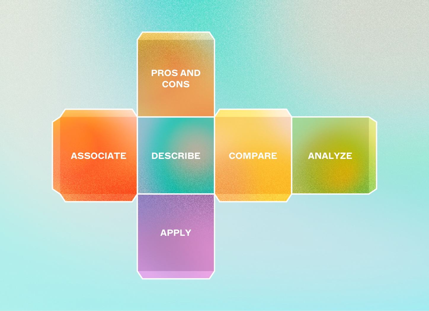 illustration made in Sketch of cubing design brainstorming