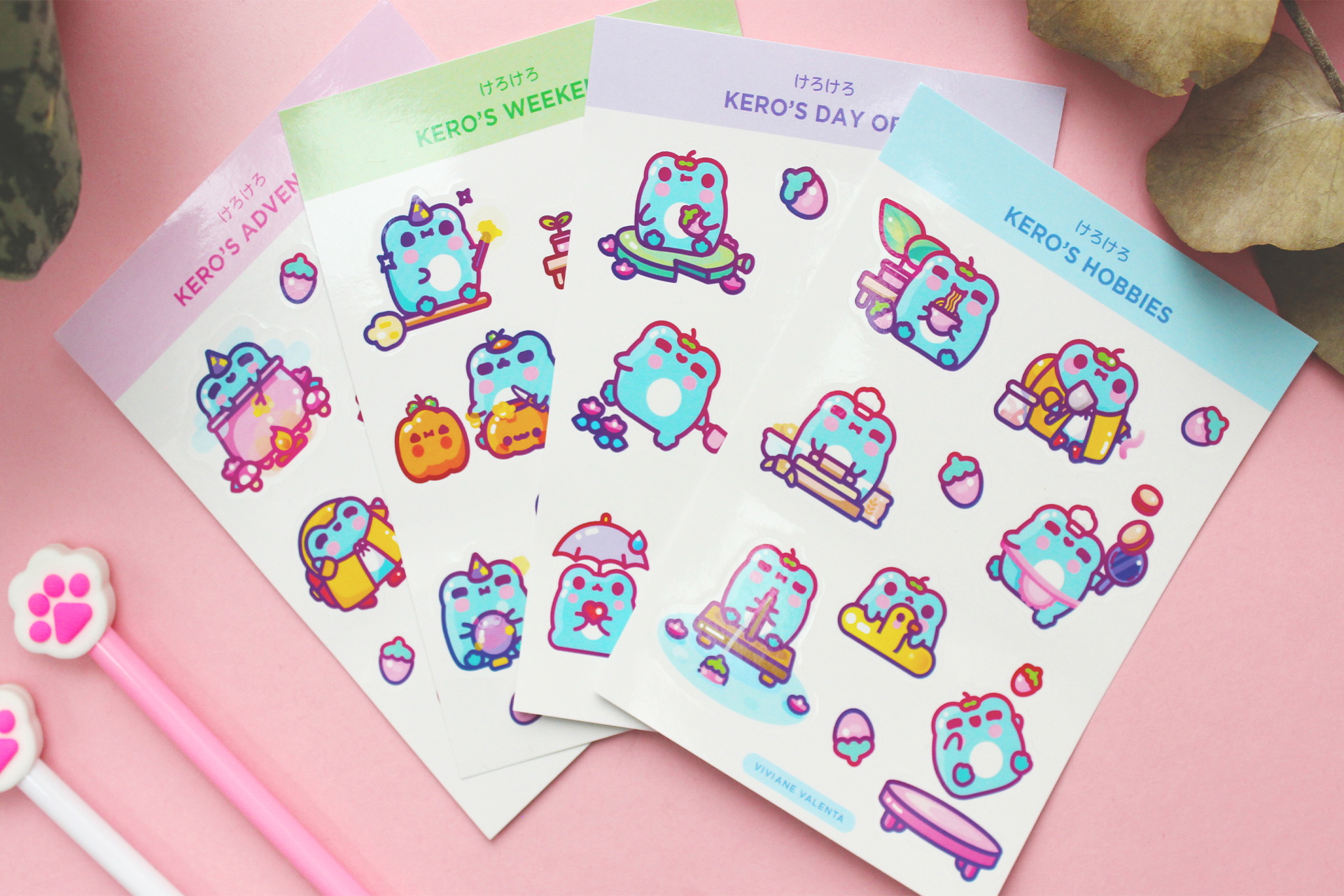 image showing Viviane Valenta’s original sticker designs