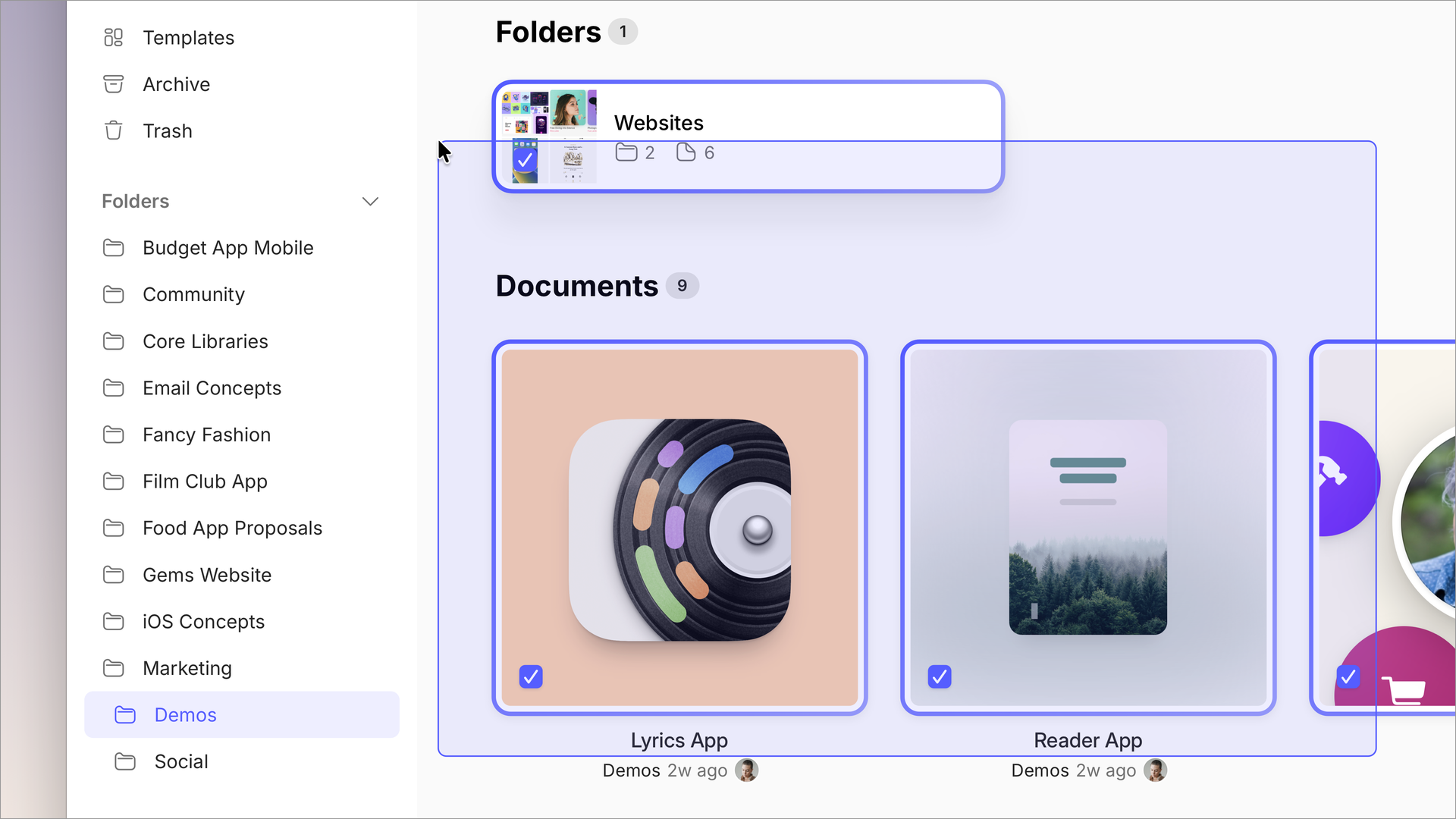 Easier Workspace organization