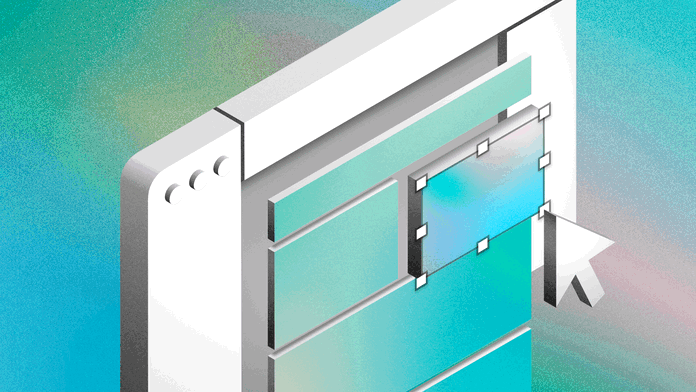 Image showing how to create a mockup over a teal background.
