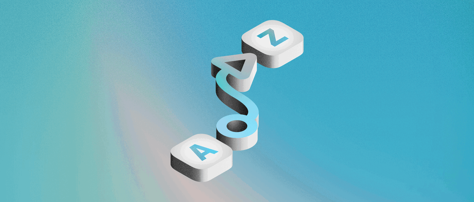Image showing a Sketch Link icon connecting a boxed letter A with a boxed letter Z