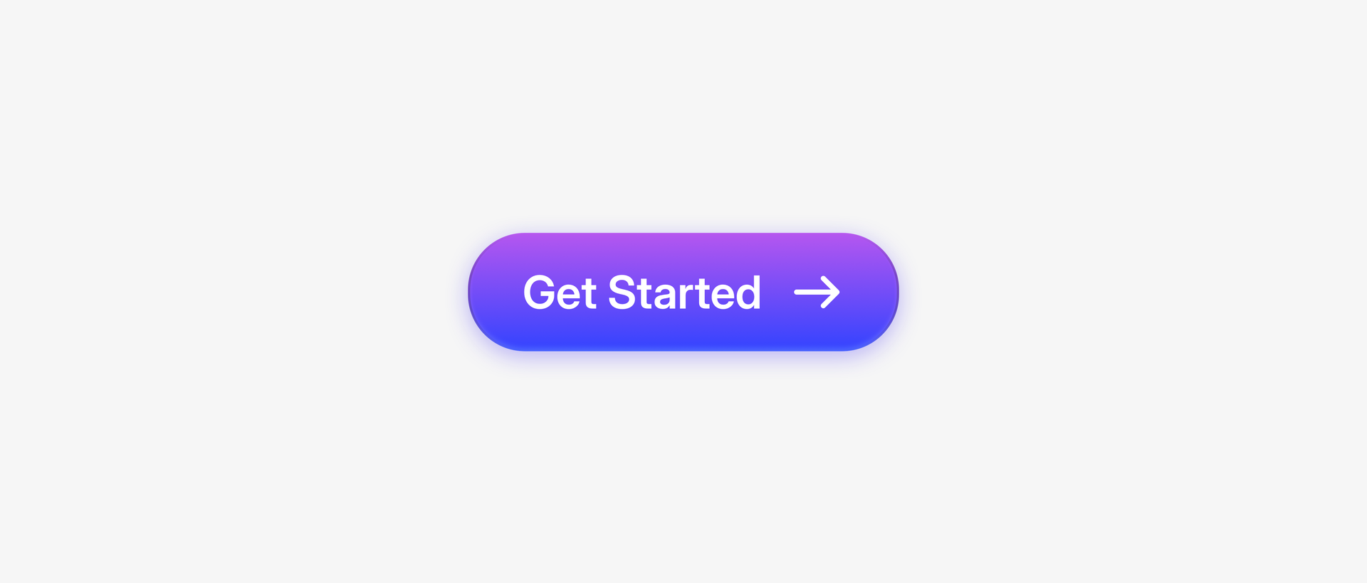 Gradient-styled Get Started button in Sketch with an arrow icon on the right, built using a horizontal stack layout