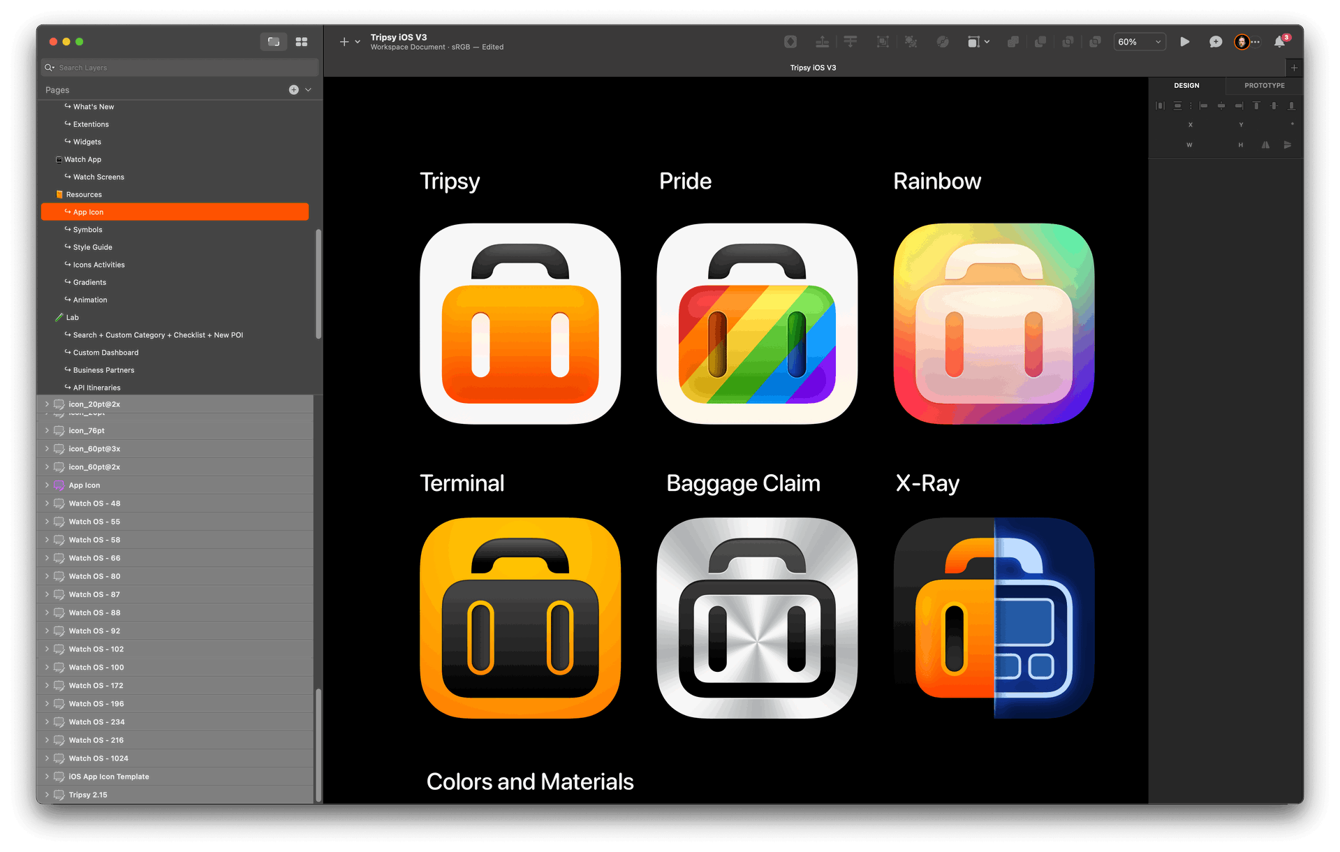 A screenshot showing different Tripsy’s app icons