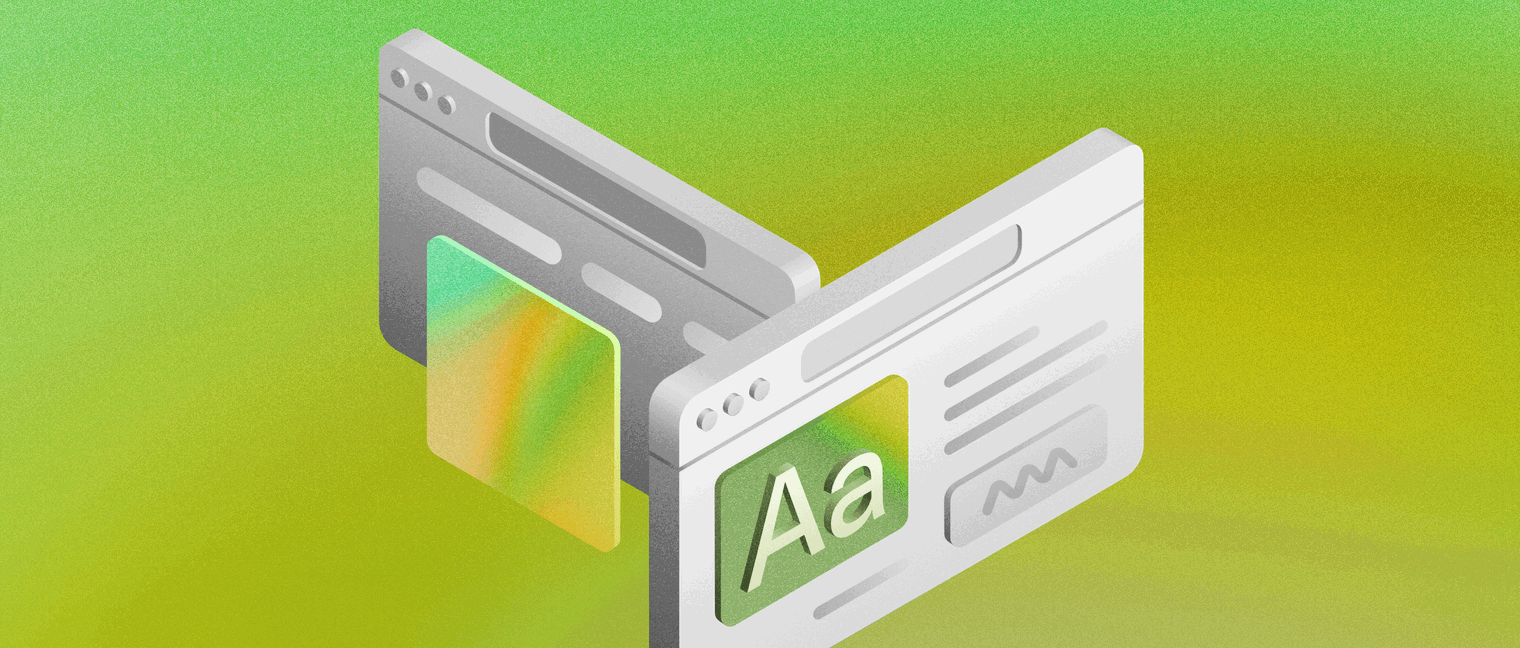 illustration made in Sketch of website design best practices
