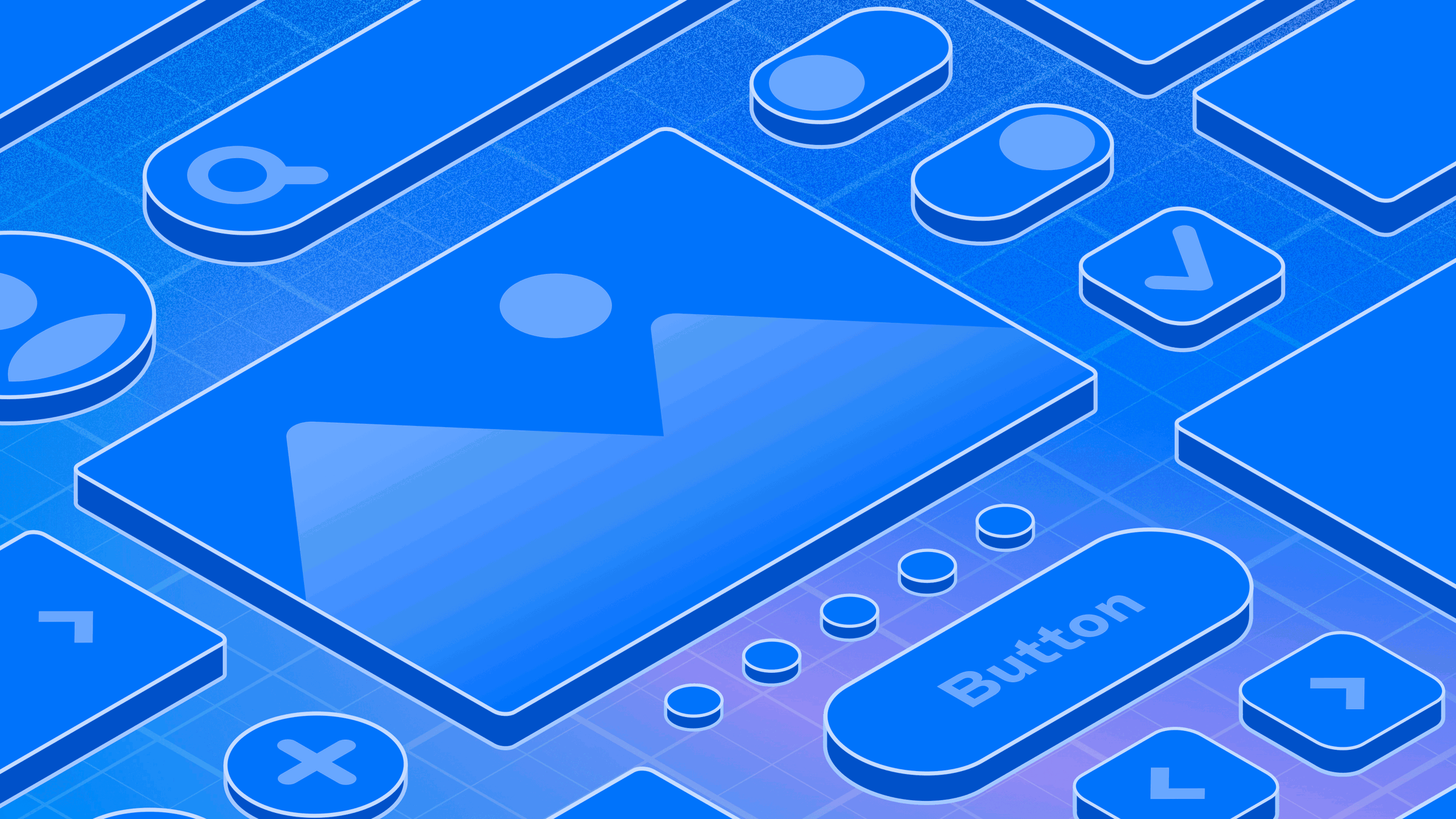 An image showing what is a wireframe over a blue background.